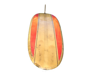 Vintage Surfboard Isolated on white