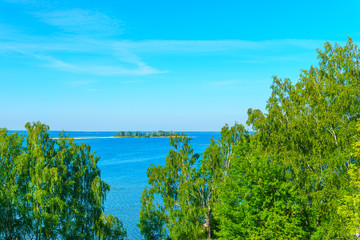 Fototapeta na wymiar lake in belarus