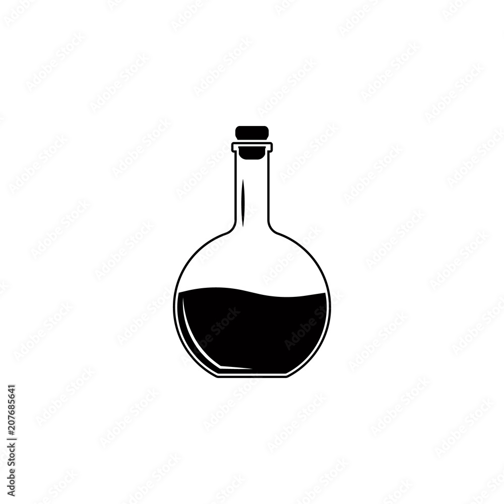 Poster alcoholic beverage in a decanter icon. element of simple drinks icon for mobile concept and web apps