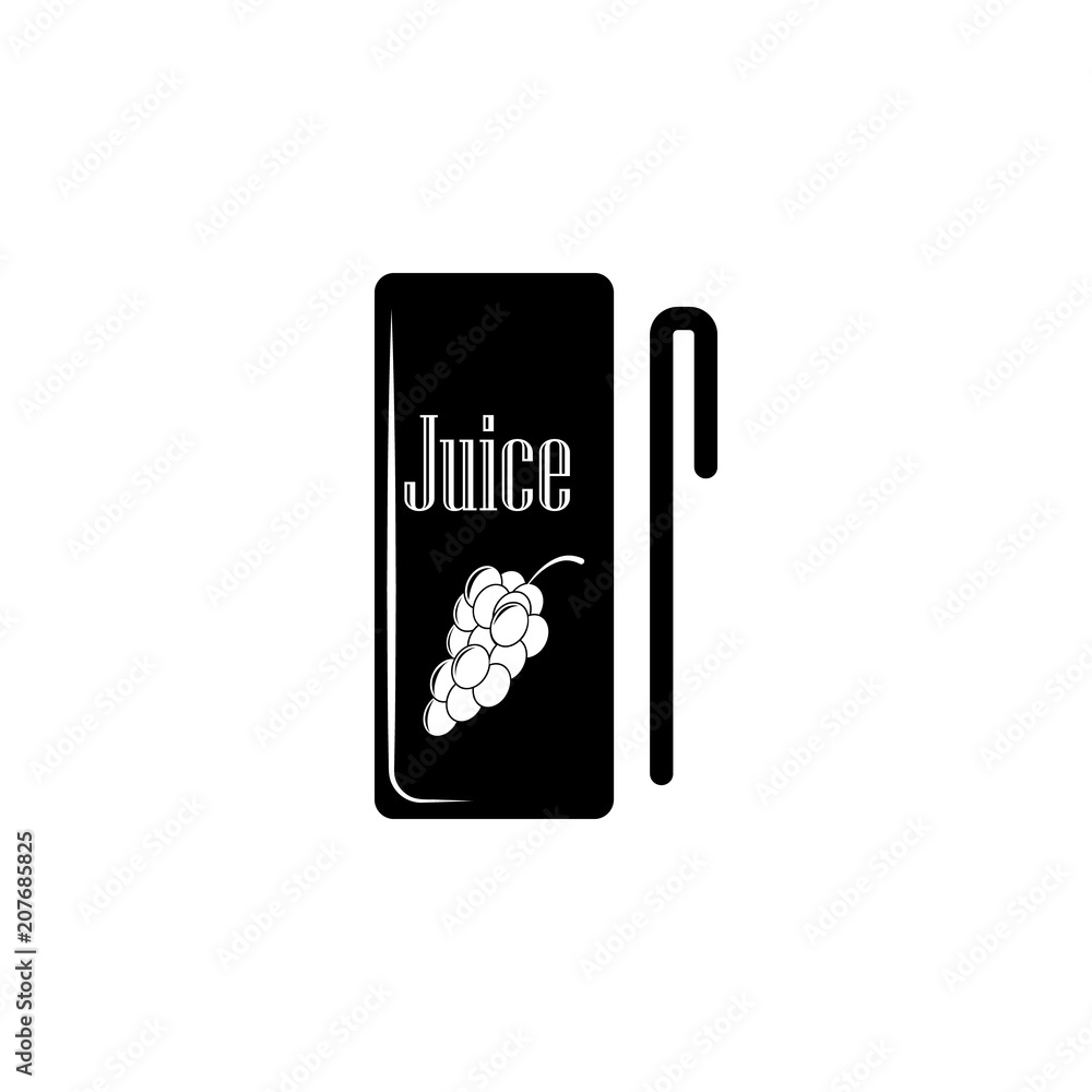 Poster grape juice icon. element of simple drinks icon for mobile concept and web apps. detailed grape juic