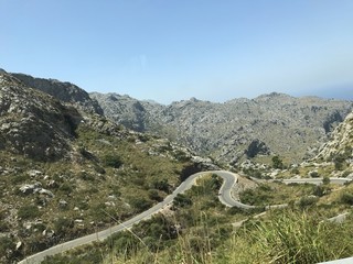 Mountain road pass