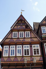 kunstvolle Fachwerkhäuser in der historischen Altstadt