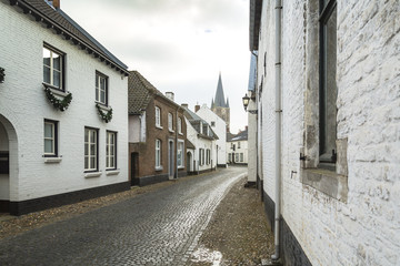 Historic city of Thorn known for its white houses