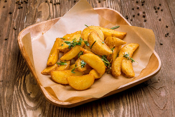 fried Potatoes with rosemary