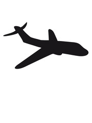 schwarz umriss silhouette linienflugzeug flugzeug fliegen pilot urlaub reisen flug jumbojet groß design cool clipart