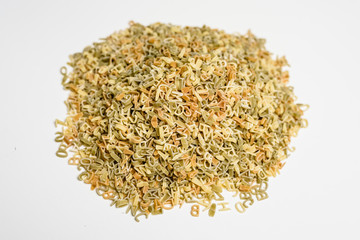 Letter-shaped pasta to make soup or play