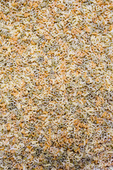 Letter-shaped pasta to make soup or play