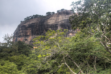 Fototapeta na wymiar Lion's rock in Sigiriya, Sri Lanka.