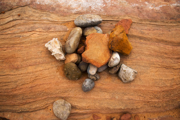 Pebbles on Sandstone