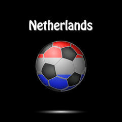 Flag of Netherlands in the form of a soccer ball