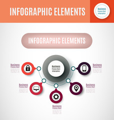 Fototapeta na wymiar process chart infographics