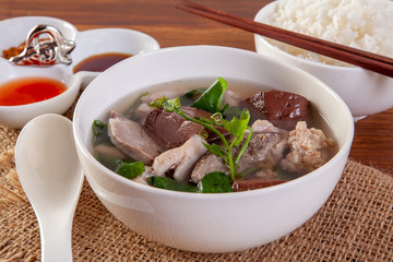 Soup with Boiled with pork