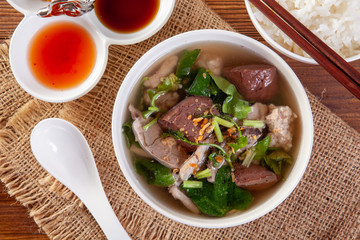 Soup with Boiled with pork