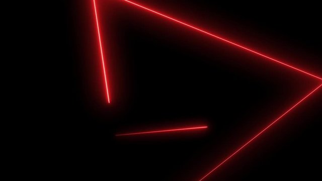 Abstract background with neon triangles