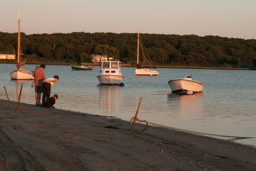Late afternoon at the marina