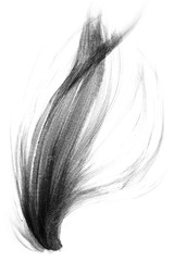 Abstract brush strokes and splashes of paint on white paper. Watercolor texture for creative...