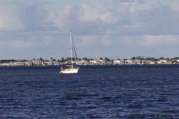 The Town on the River and The Boat Passing Through