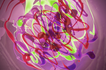 fantasy abstract background of a mix color paints Concept of Contemporary art.