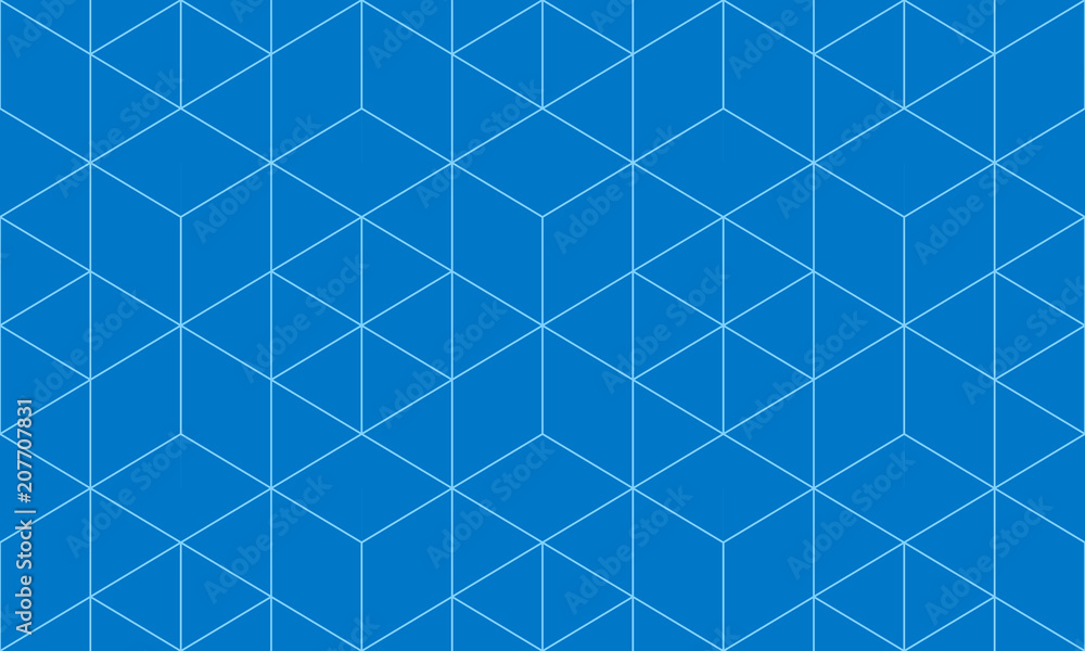 Poster backgrounds pattern seamless geometric blue hexagon abstract and line vector design.