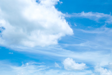 Beautiful sky and floating clouds