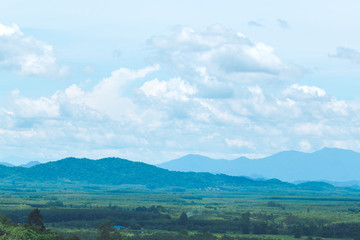 Beautiful views of mountains and sky