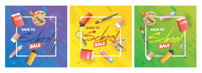 Back to School, Poster, or Banner Design.