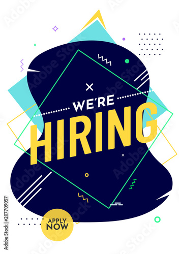 We Are Hiring Poster Or Banner Design Job Vacancy Advertisement