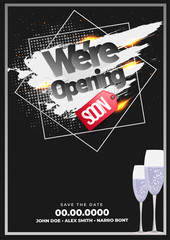 Invitation or Poster for Grand Opening Celebrations.