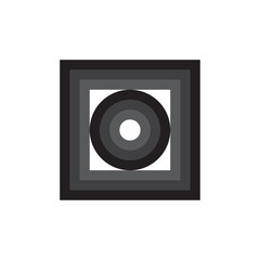 Obraz premium Square with circle logo