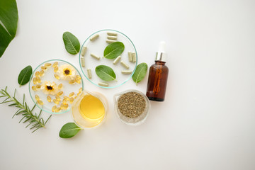 herbal alternative medicine,cosmetic nature skincare and essential oil aromatherapy .organic natural science beauty healthy product.mock up.