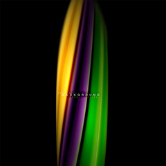 Fluid mixing colors vector wave abstract background design. Colorful mesh waves