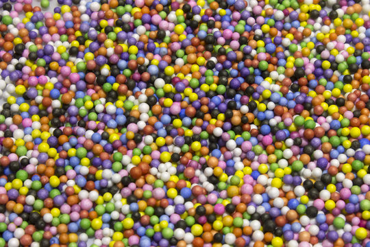 Small Colorful Polysterene Balls background