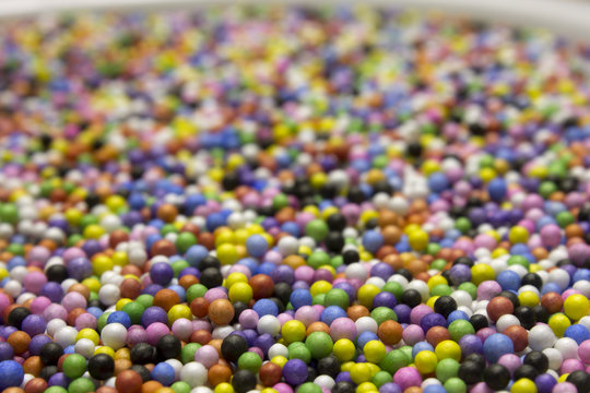 Small Colorful Polysterene Balls background