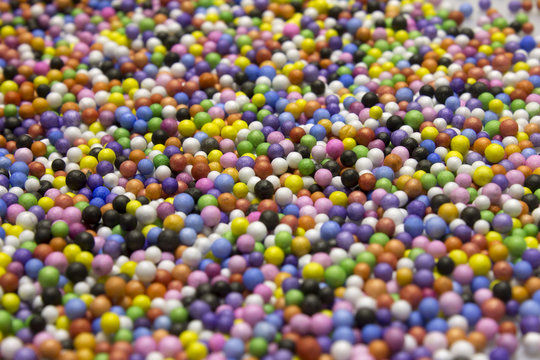 Small Colorful Polysterene Balls background