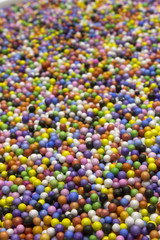 Small Colorful Polysterene Balls background