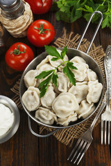 Dumplings in the pot