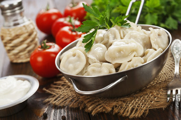 Dumplings in the pot