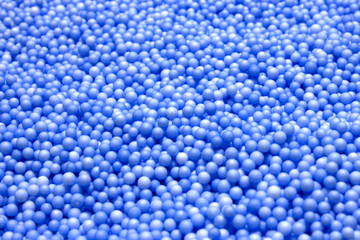Small Blue Polysterene balls background