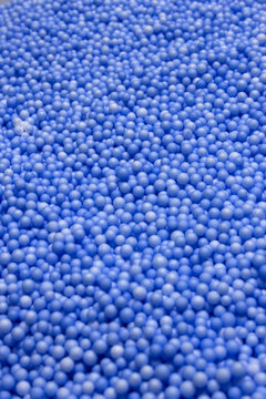 Small Blue Polysterene balls background
