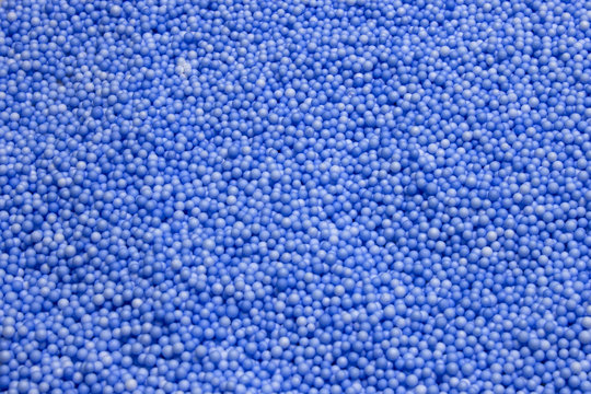 Small Blue Polysterene balls background