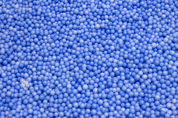 Small Blue Polysterene balls background