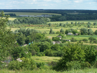 Fototapeta na wymiar landscape countryside russia