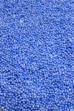 Small Blue Polysterene balls background