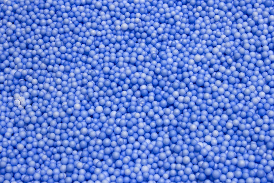 Small Blue Polysterene balls background