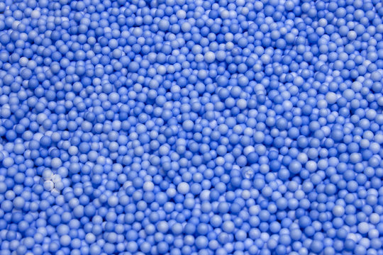 Small Blue Polysterene balls background