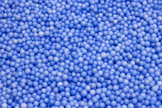 Small Blue Polysterene balls background