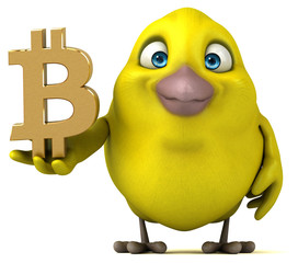 Fun bird - 3D Illustration