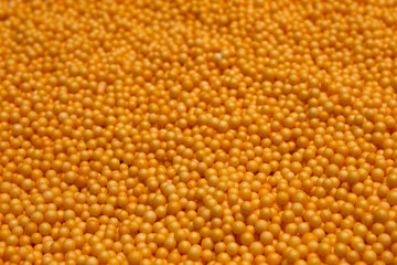  Orange Polysterene balls background