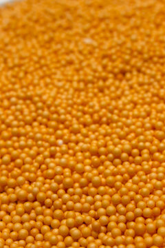  Orange Polysterene balls background