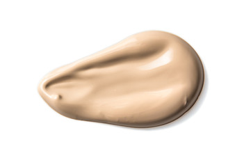 Close up of a make up powder isolated on white background,Top view